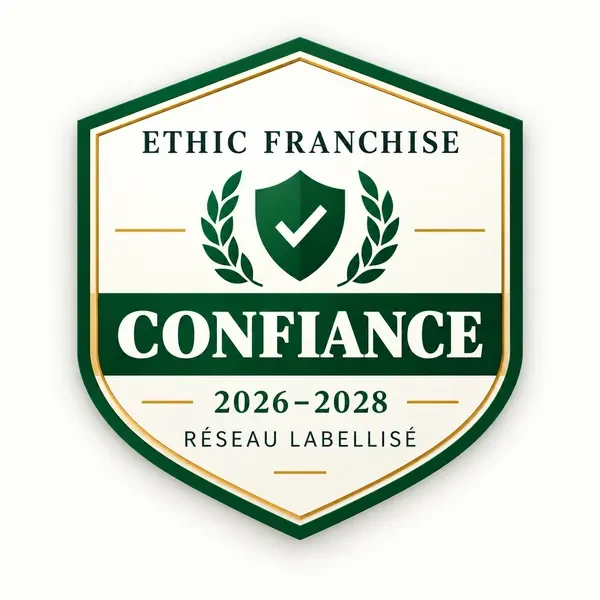Badge Confiance — Ethic Franchise, réseau labellisé 2026-2028