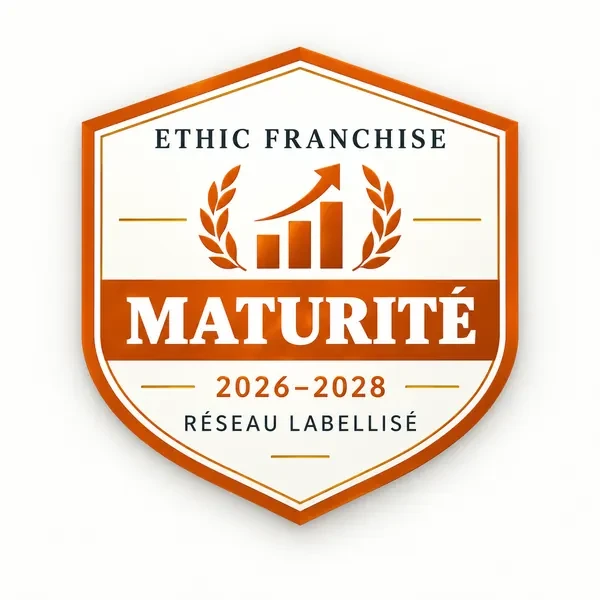 Badge Maturité — Ethic Franchise, réseau labellisé 2026-2028